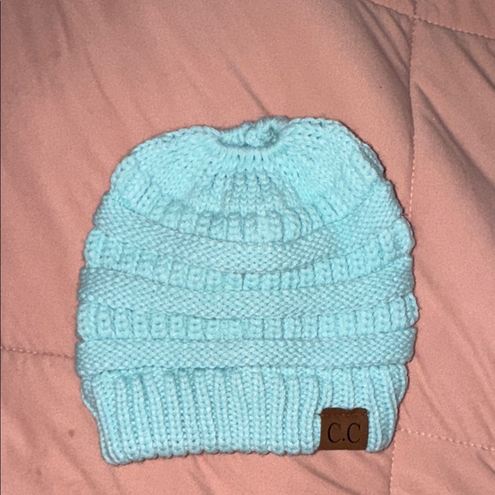C.C Kids Light Blue Knit Beanie
